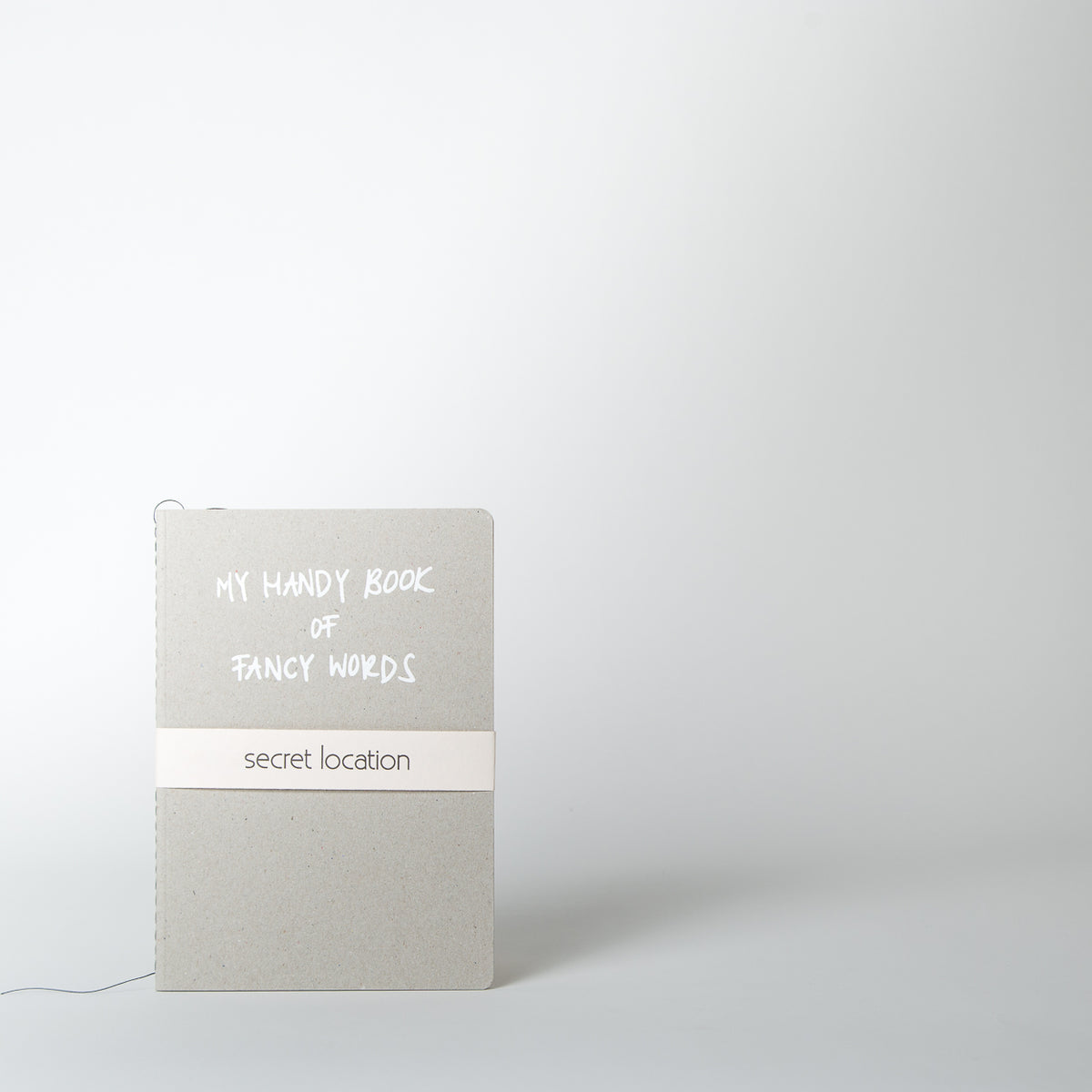 Fancy Words Notebook, white - Secret Location