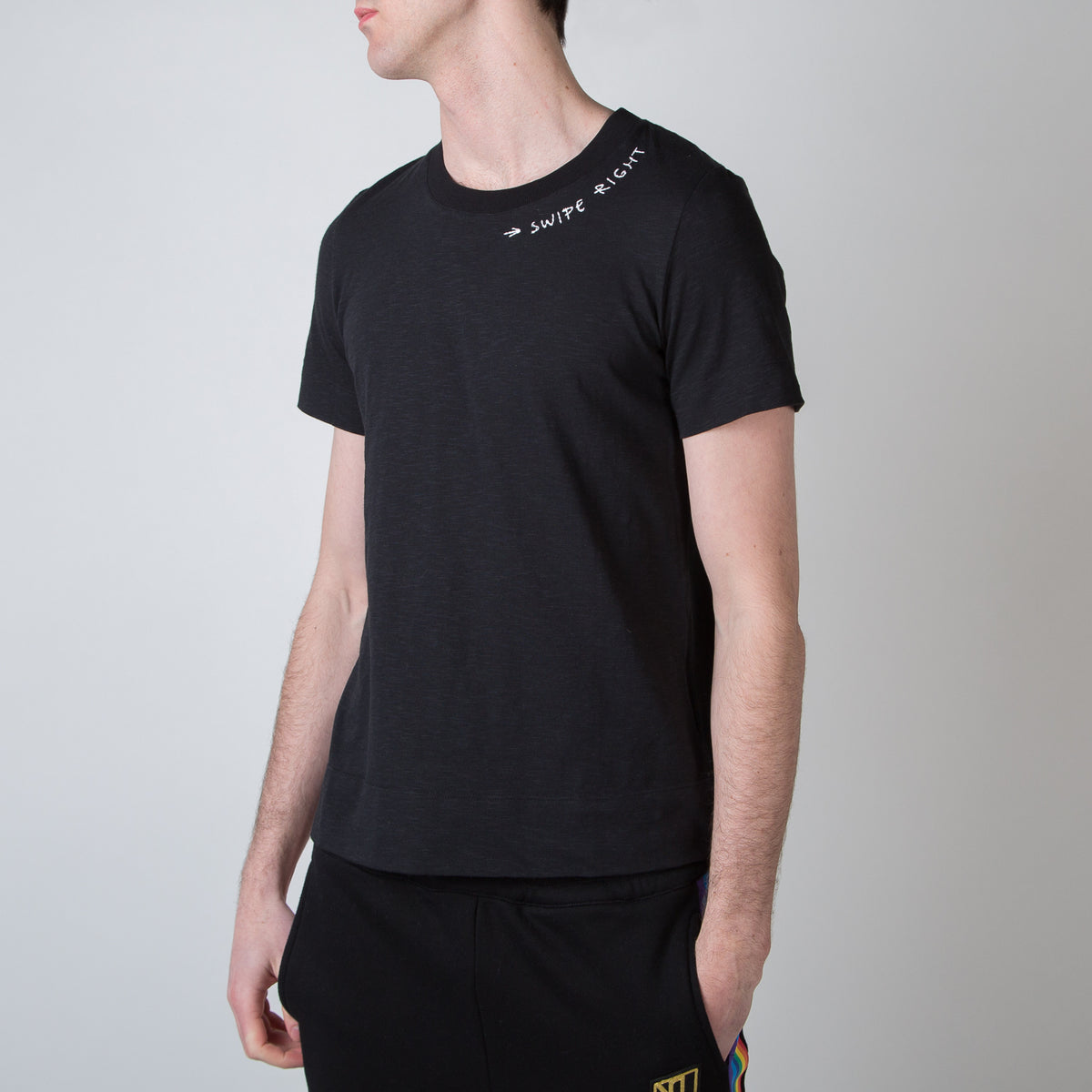 Swipe Right T-shirt, black - Secret Location