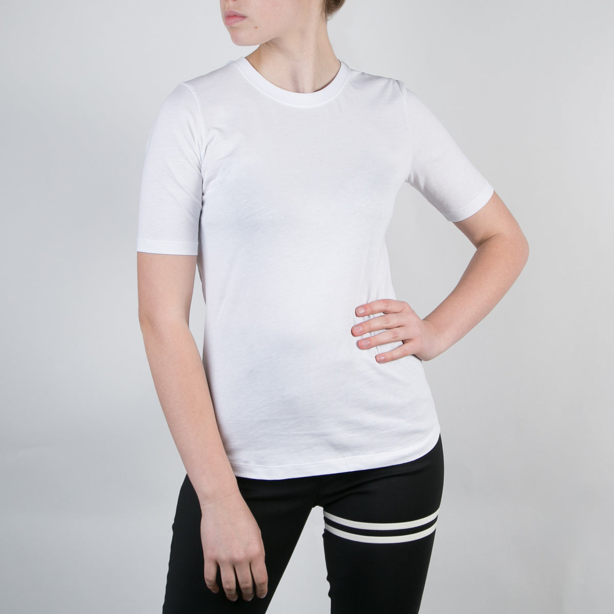 basic women&#39;s organic cotton white t-shirt by Secret Location