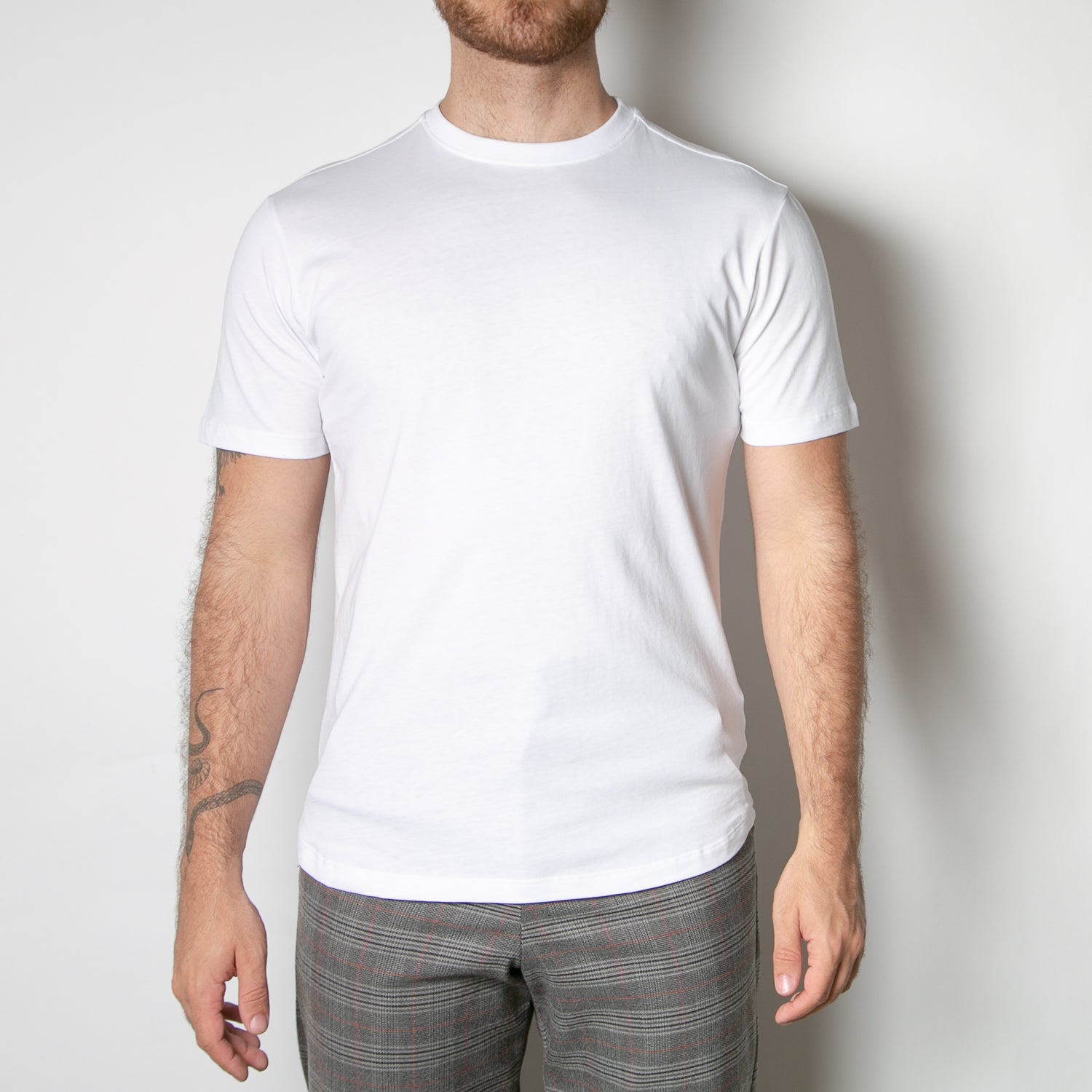basic men's organic cotton white t-shirt by Secret Location