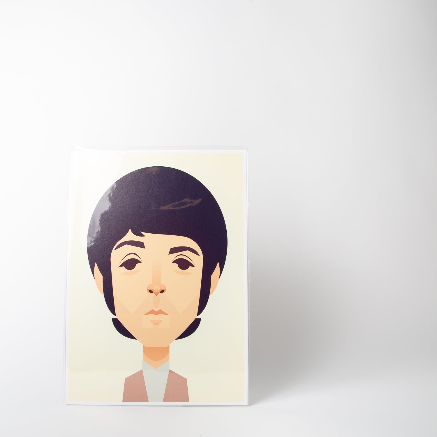 Paul McCartney portrait by Stanley Chow Print Shop at Secret Location