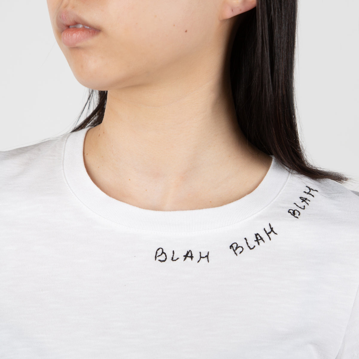 "Blah Blah Blah" T-shirt, white - Secret Location