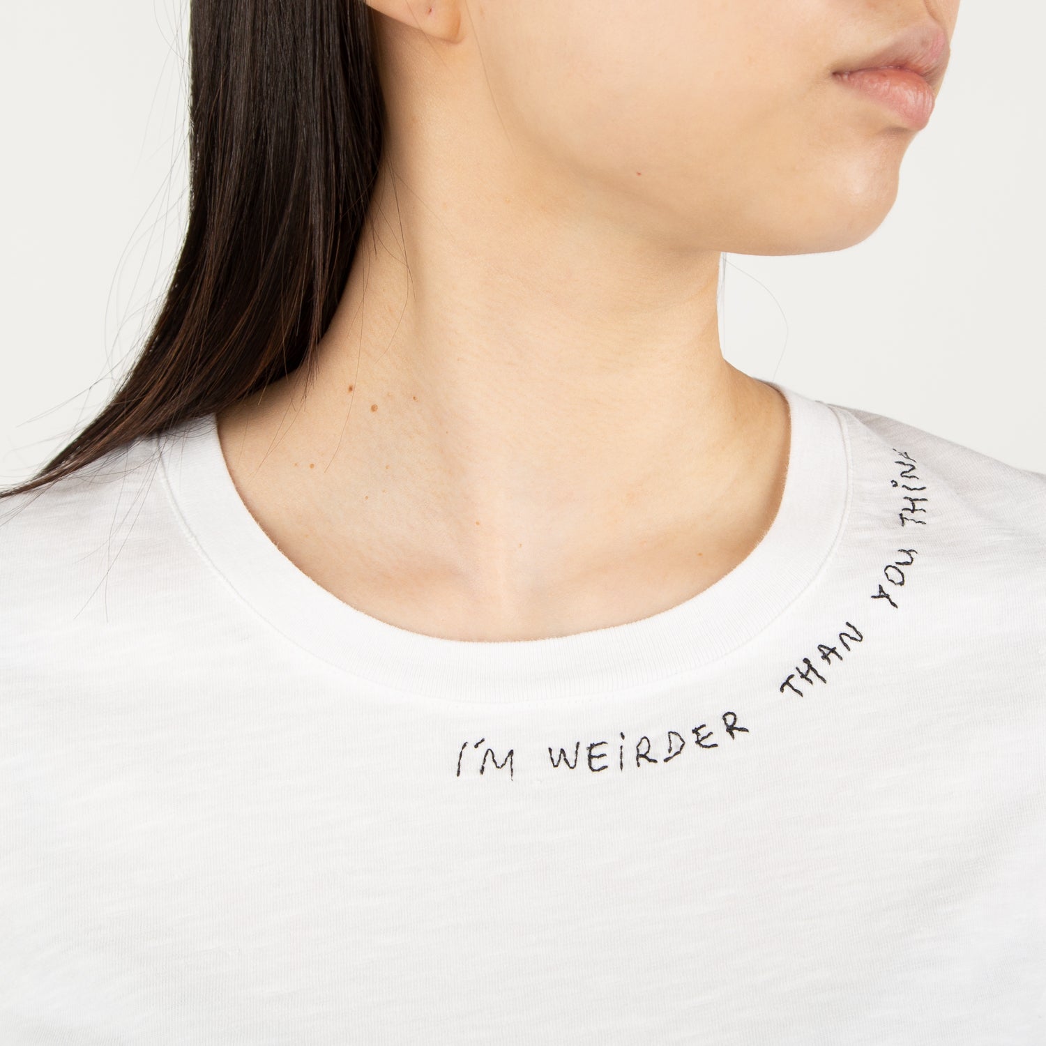 "I'm Weirder Than You Think" T-shirt, white - Secret Location