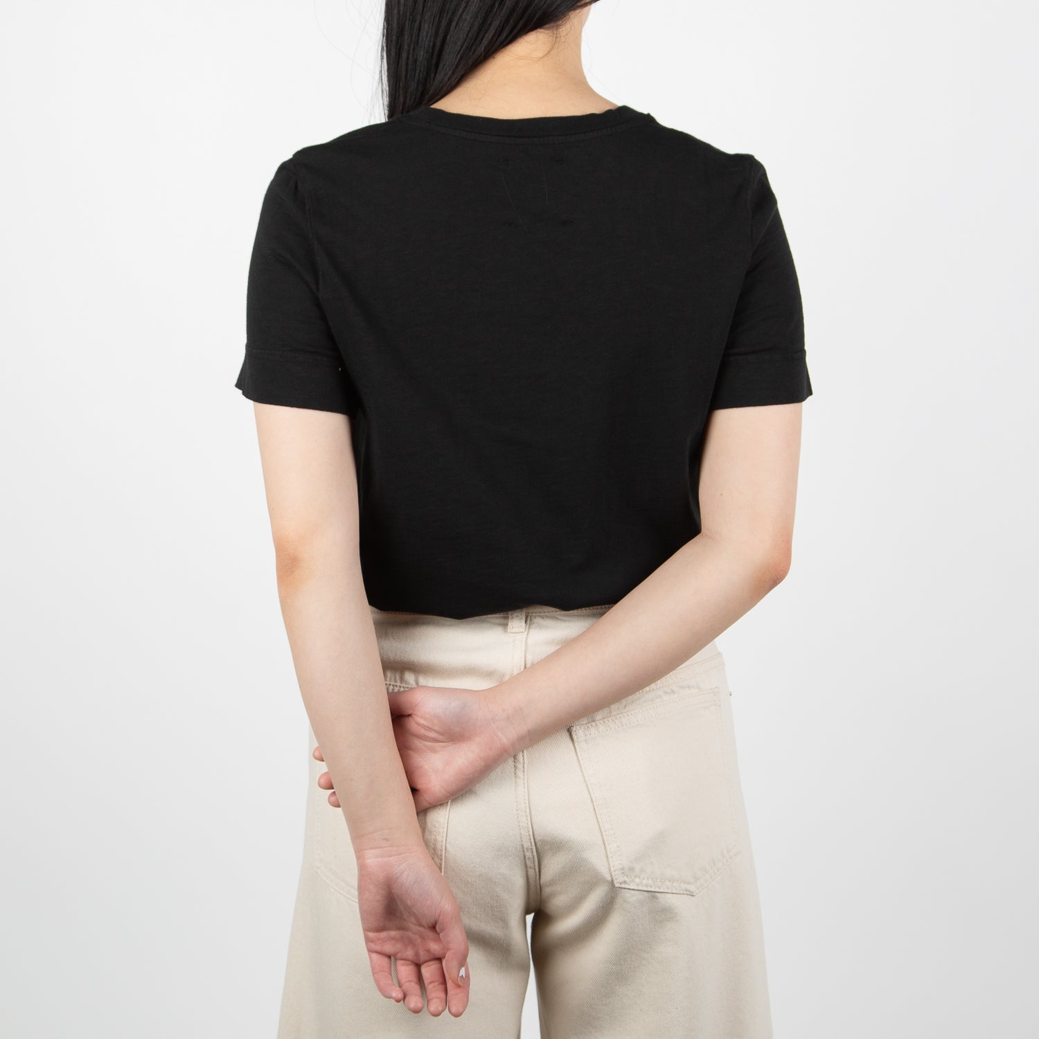 black woven cotton shirt with phrase by Secret Location