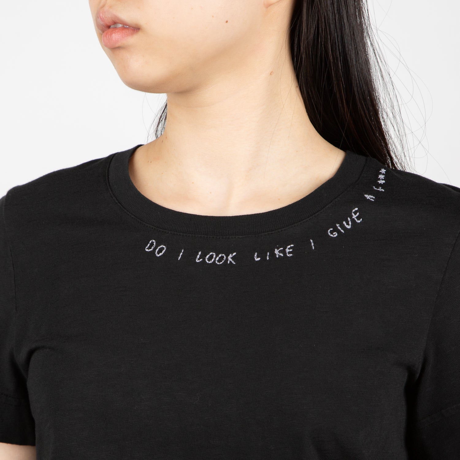 "Do I Look Like I Give a F***" T-shirt, black - Secret Location
