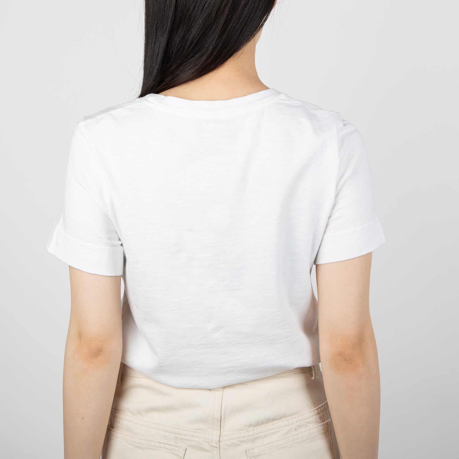 white cotton t-shirt basics line from Secret Location