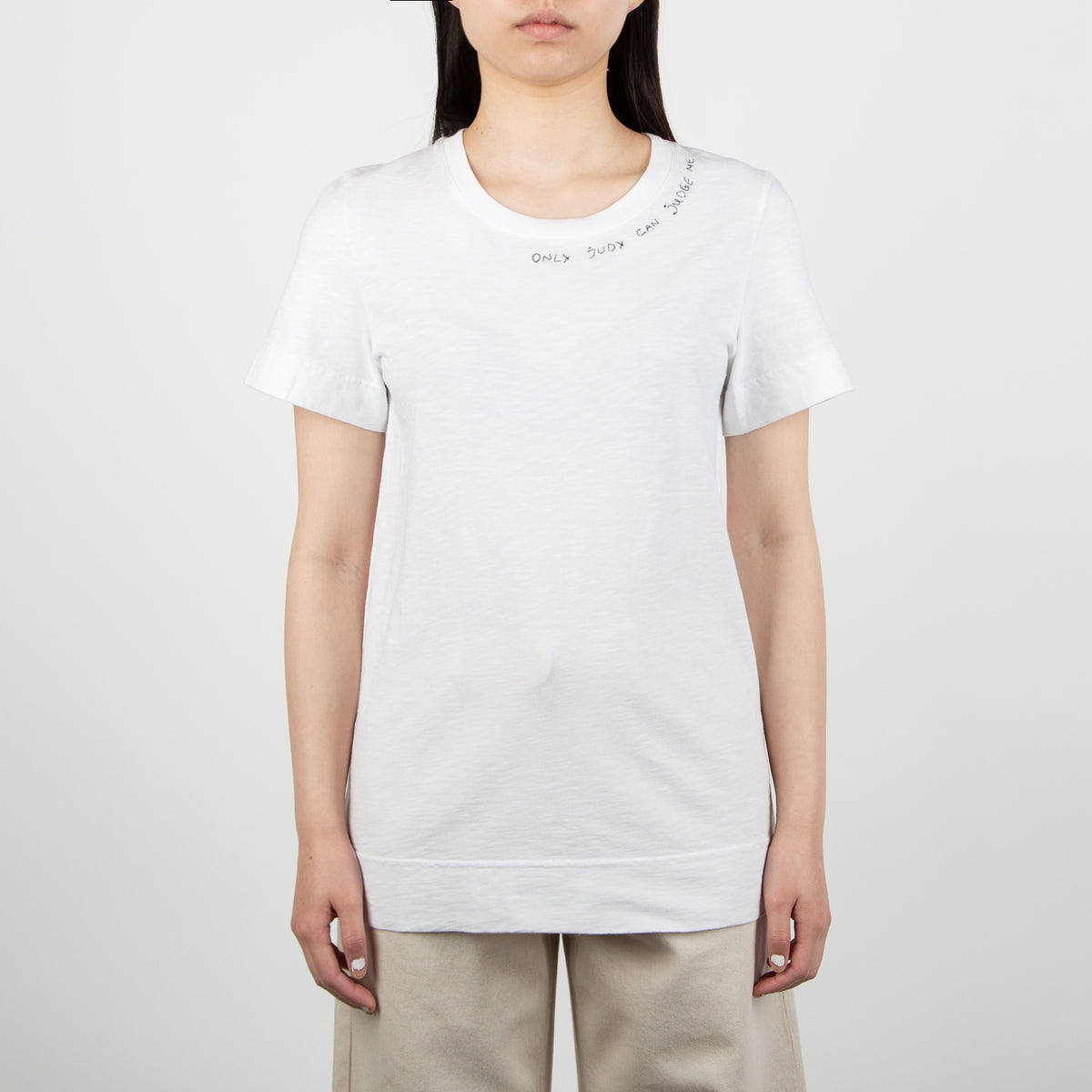 "Only Judy Can Judge Me" T-shirt, white - Secret Location