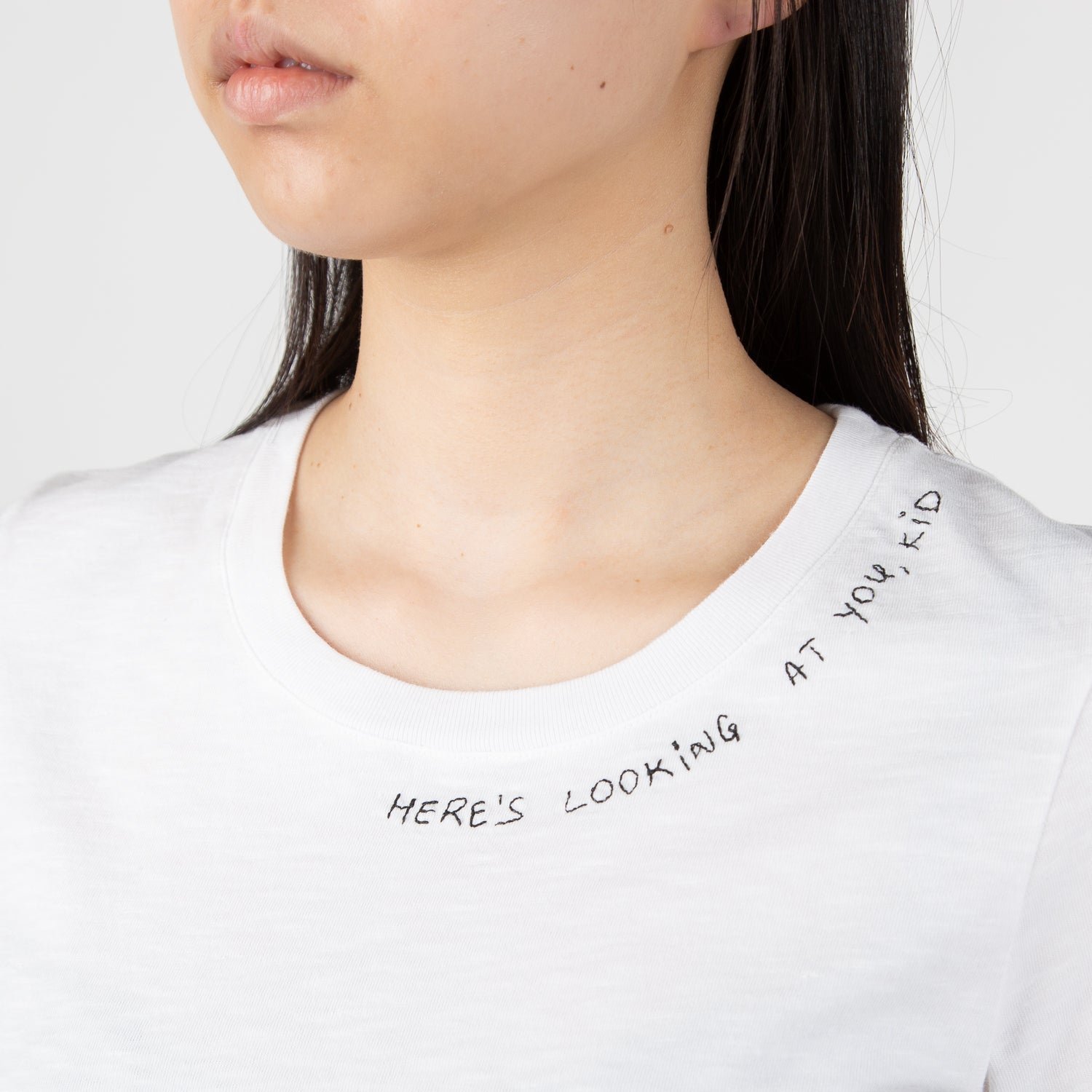 White cotton t-shirt basics line from Secret Location