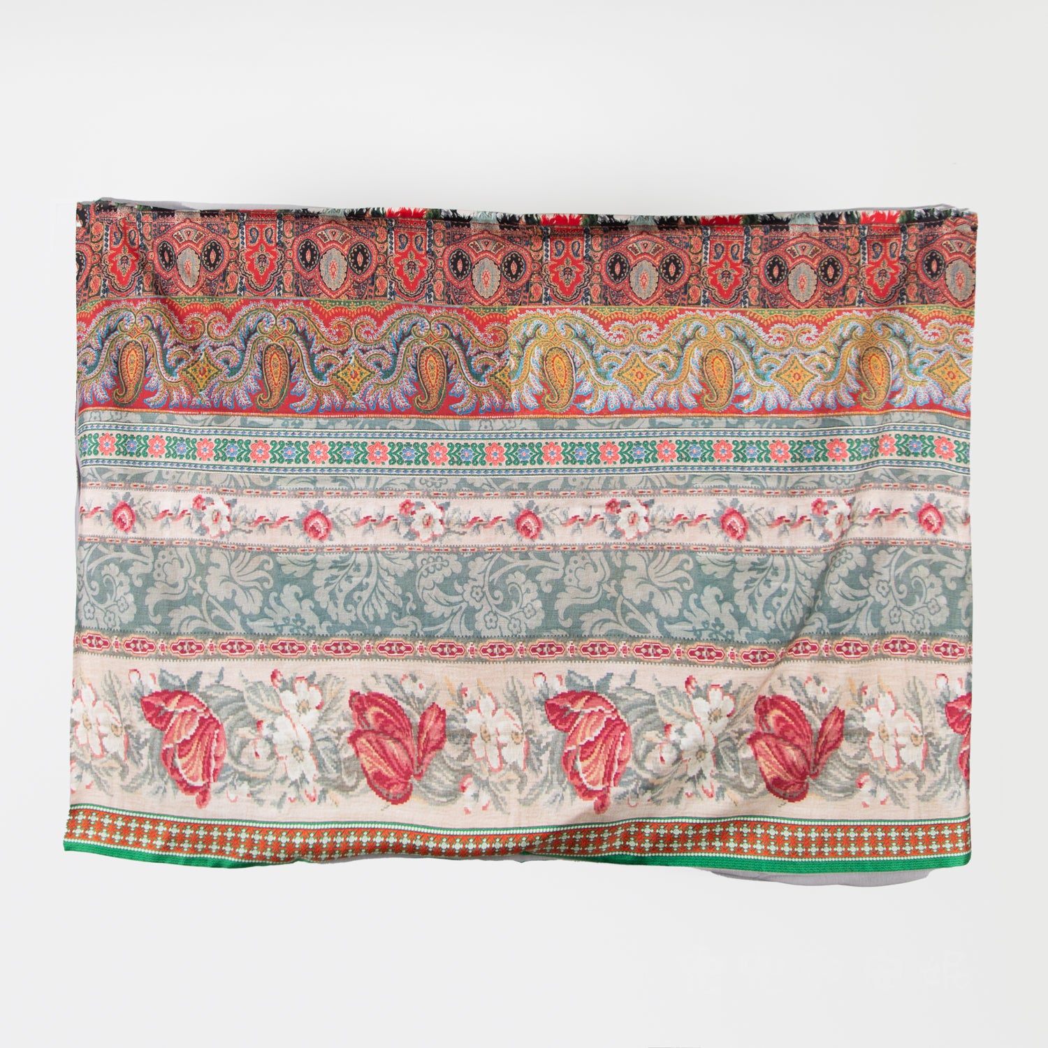 pierre louis mascia multi-colored floral and paisley wool blanket