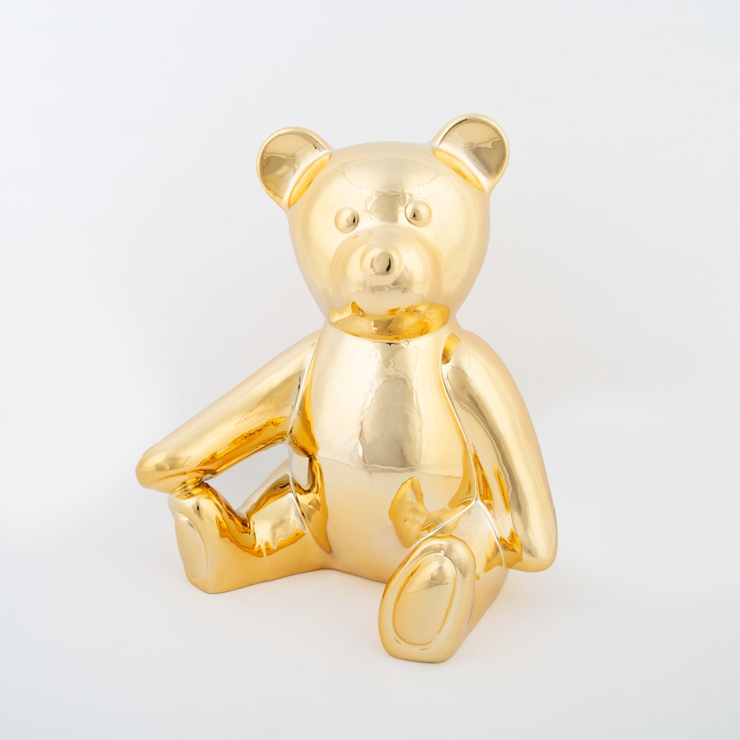 pols potten gold money box teddy bear
