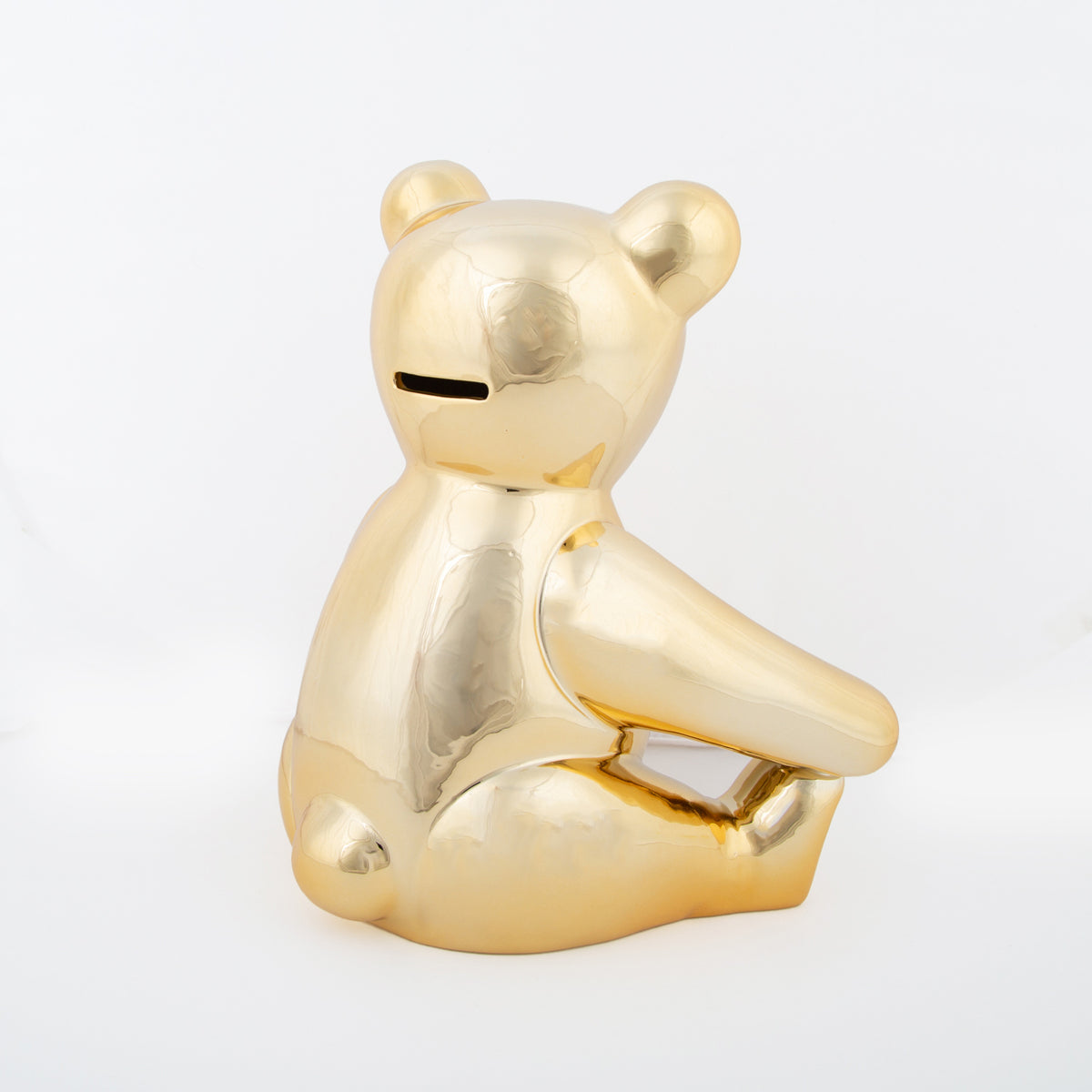 pols potten gold money box teddy bear