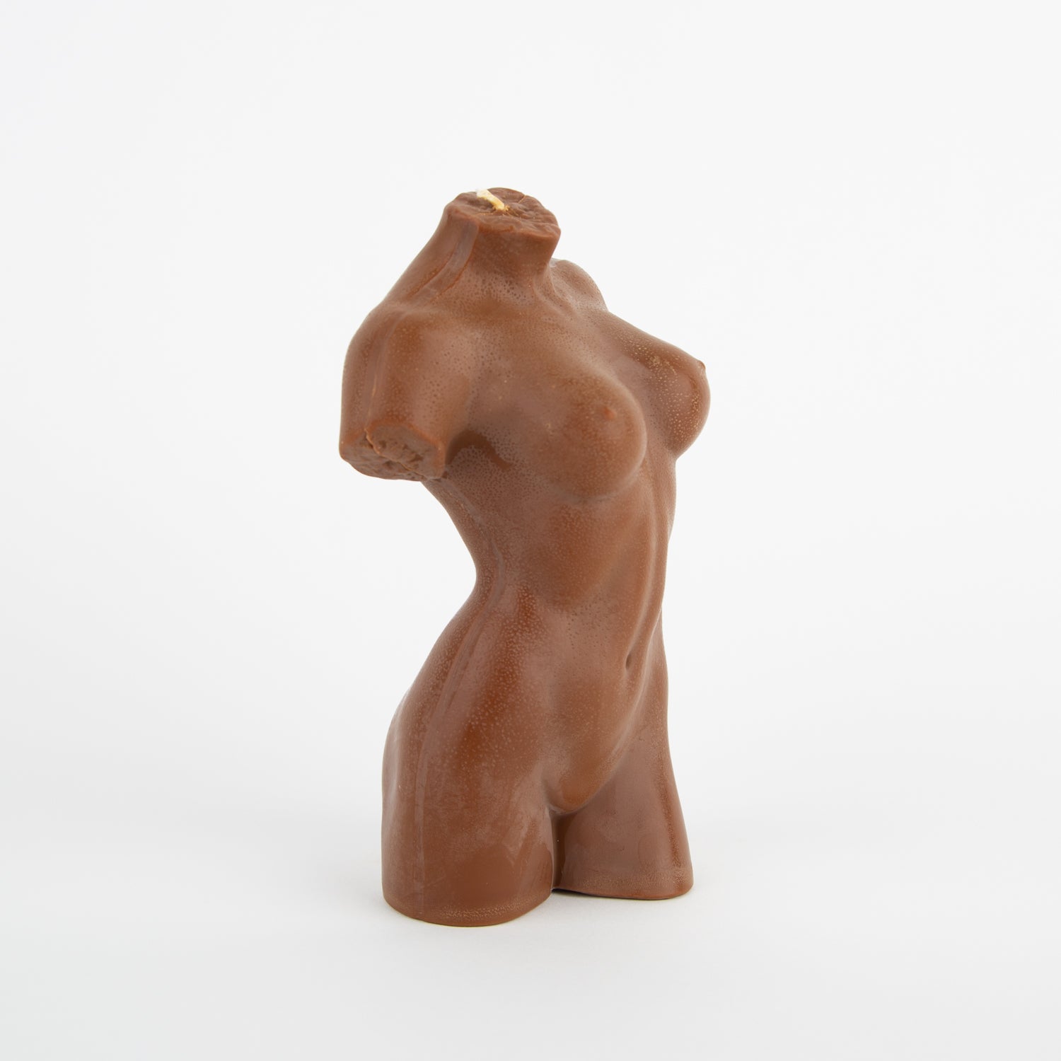 female form soy and bees wax candle in terracotta at Secret Location Concept Store