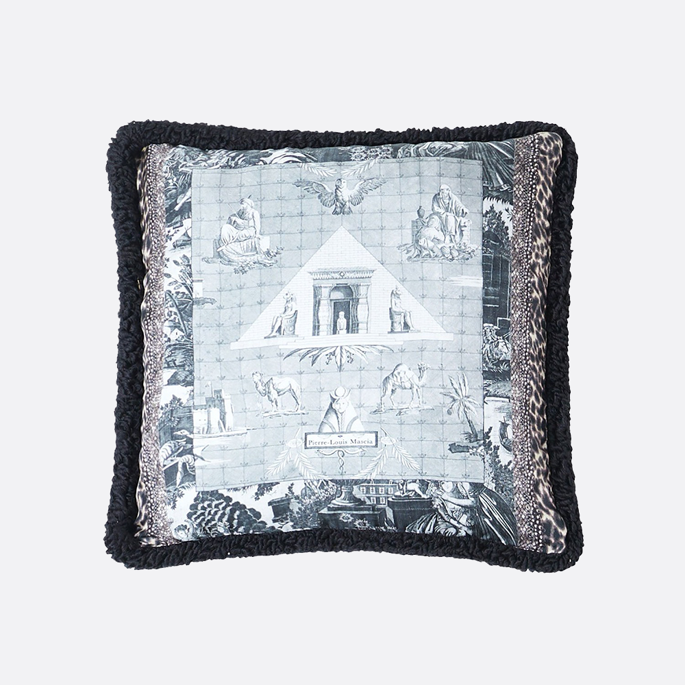 Double Sided Cushion Square, leopard print