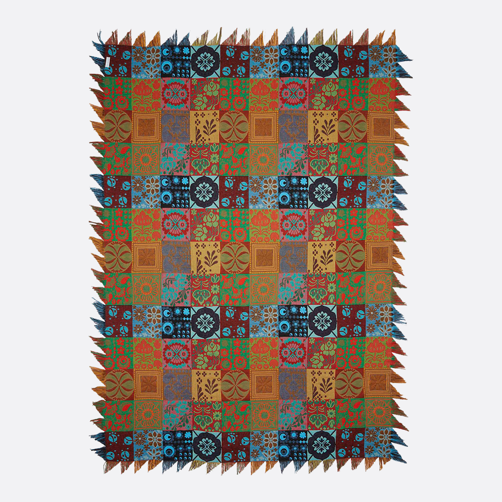 Multicolour Patchwork Throw blanket