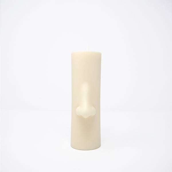 Nose Form Candle, white Secret Location