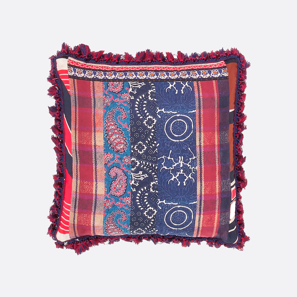 Double Sided Cushion with Tassels