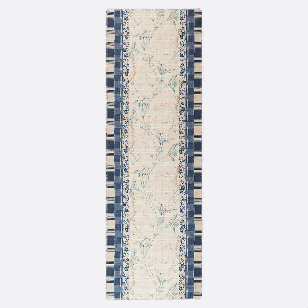 Double Paneled Plaid Scarf, wool