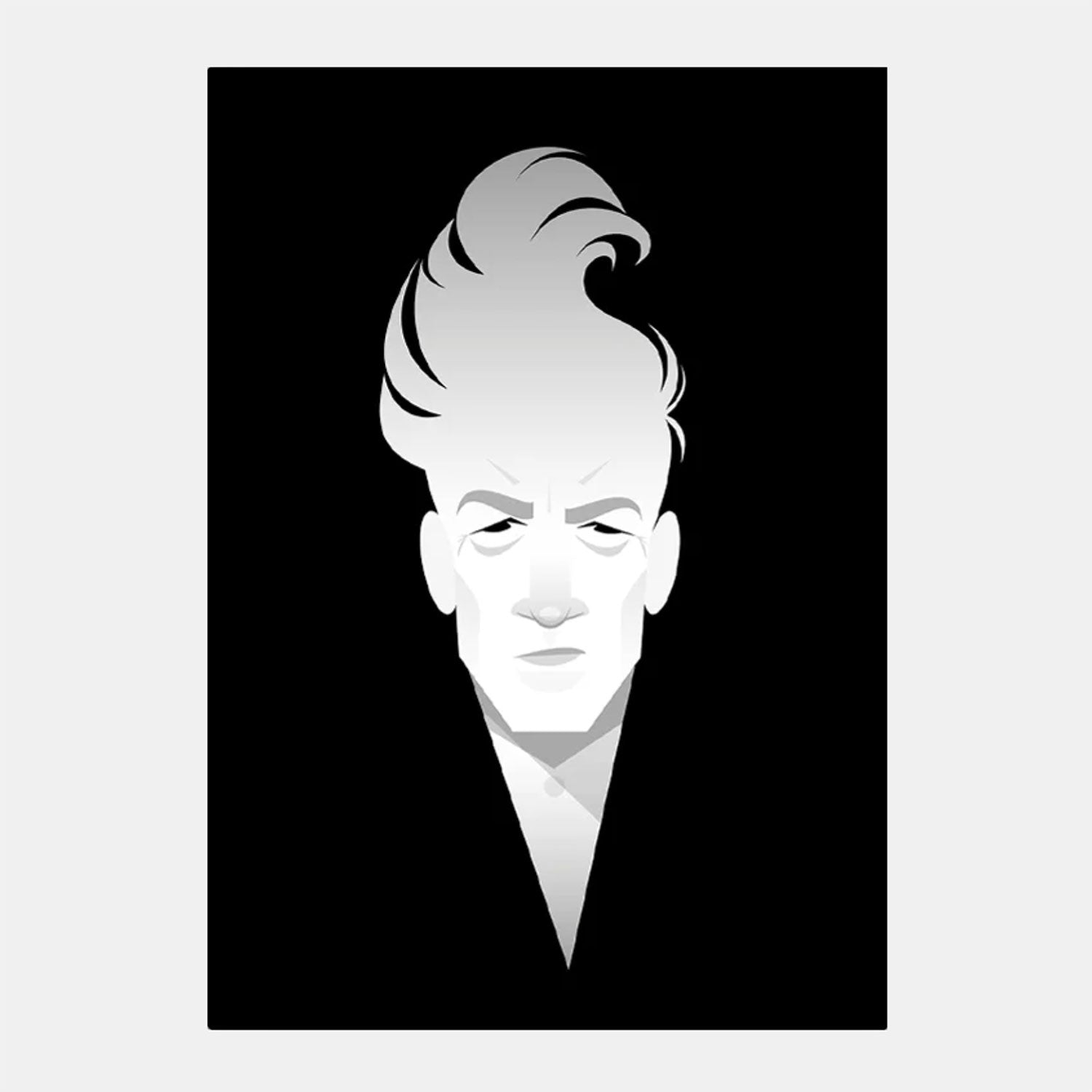 David Lynch portraiture Art by Stanley Chow Prints at Secret Location