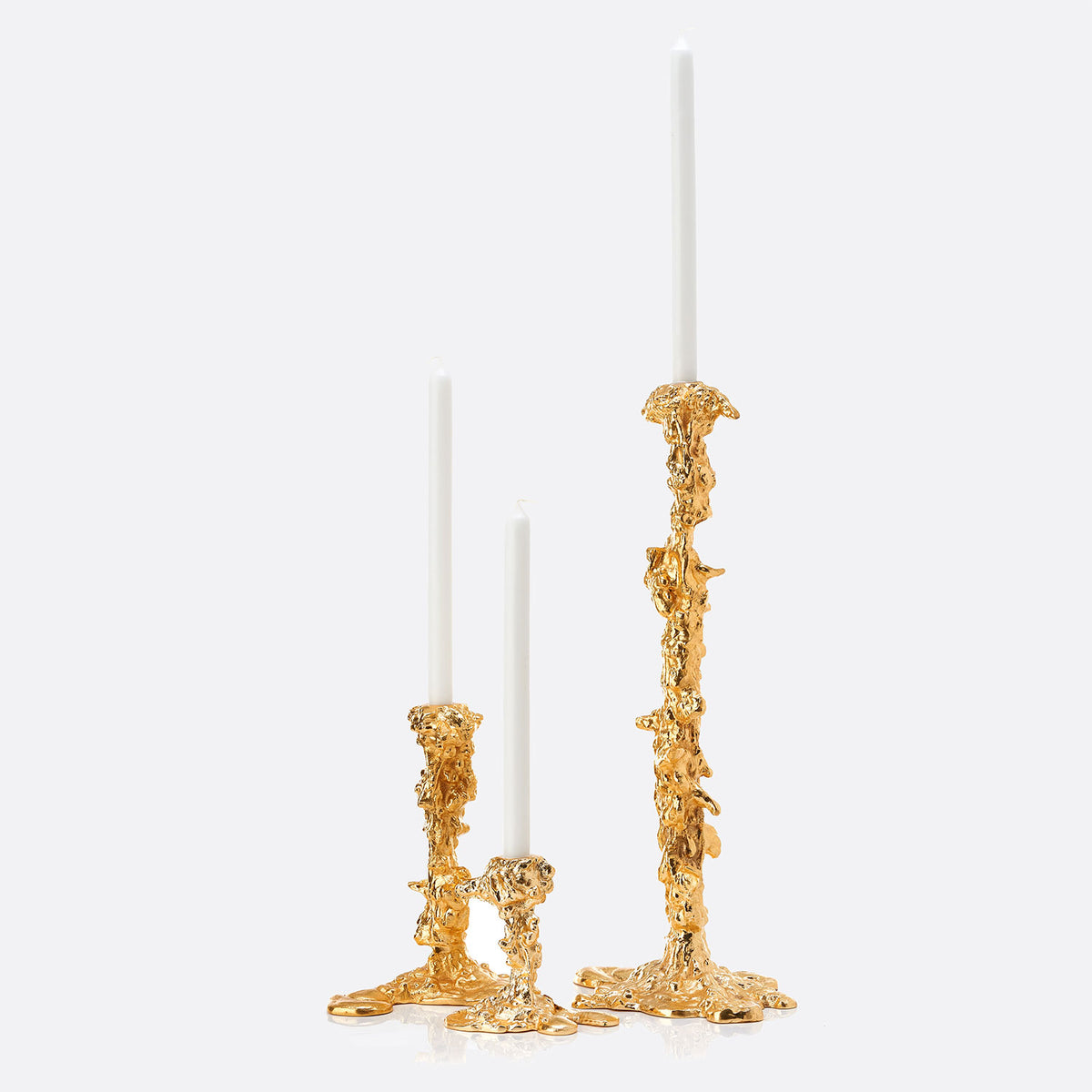 pols potten small drip l shape candle holder gold