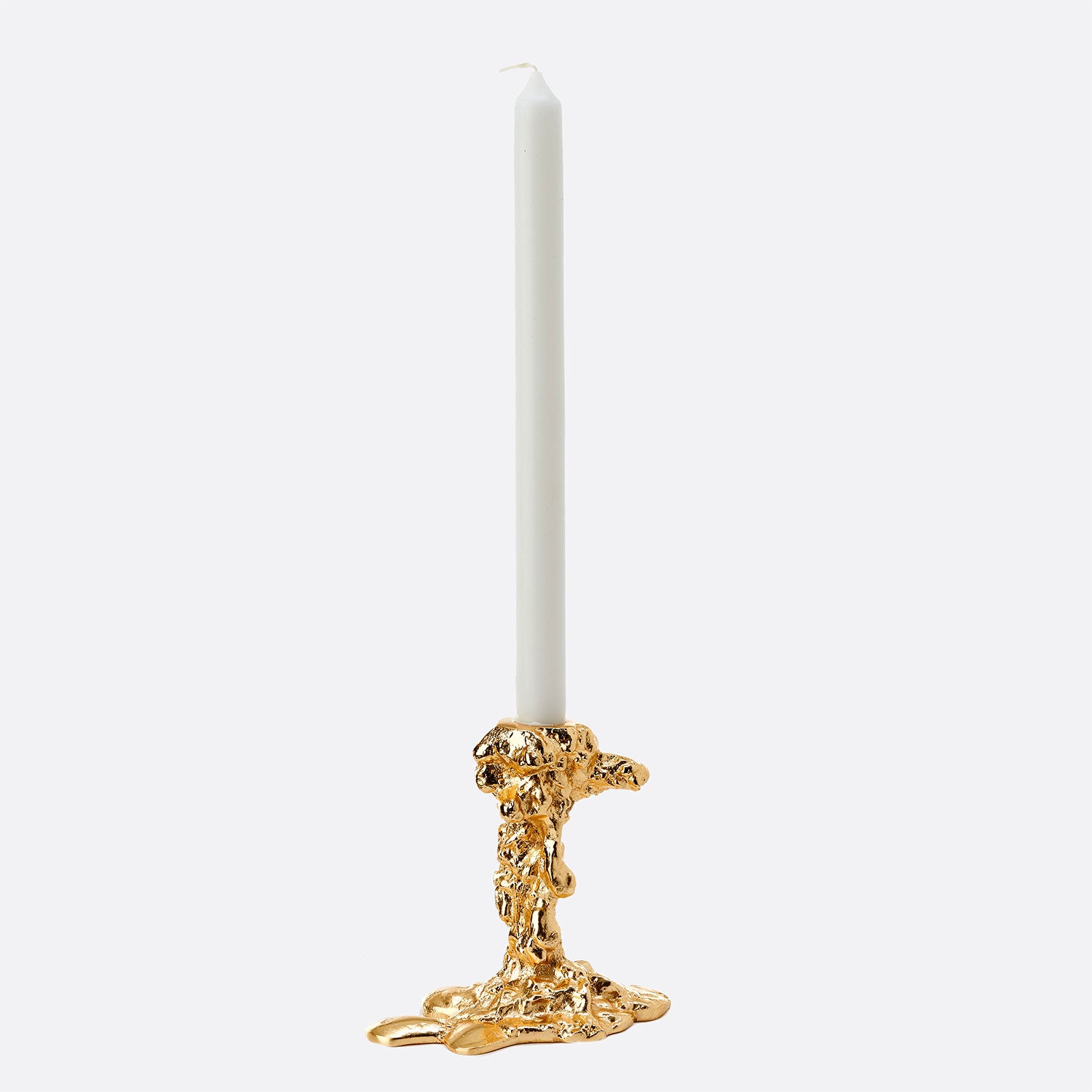 pols potten small drip l shape candle holder gold