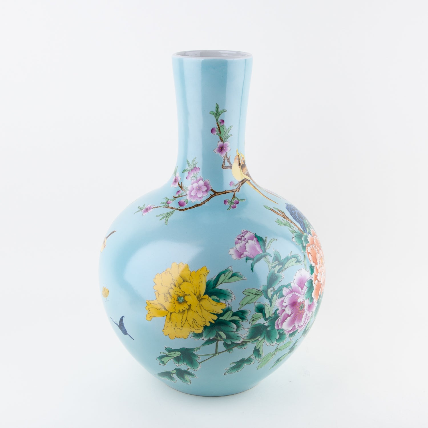 decorative vase in light blue by Pols Potten at Secret Location